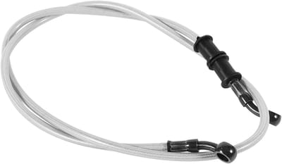 Hoogwaardige Remolie Slang voor Motorfietsen, 50-120 cm, Gevlochten Staal, 600 mm Zilver, Duurzaam en Flexibel