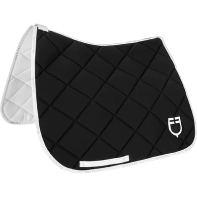 Dressuurtapijt voor paard van technische stof met logo Equestro