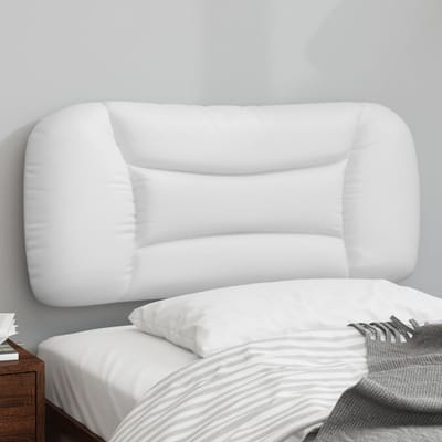 vidaXL - Hoofdbordkussen - "Hvar" - 90 - cm - kunstleer - wit