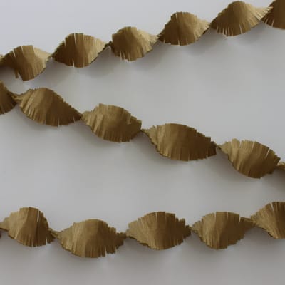 Draaiguirlande Goud, Brandvertragend, Brandveilig, 6 meter, Verjaardag , Themafeest, Carnaval, Huwelijk, Jubileum.
