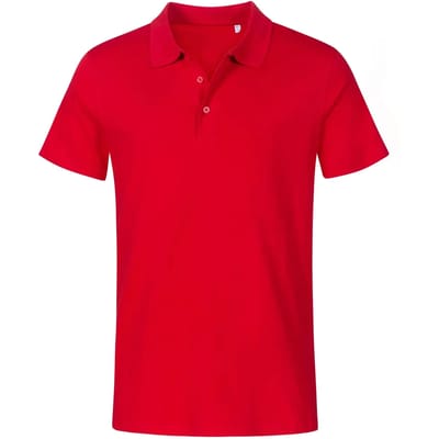 Herenpolo 'Jersey' met korte mouwen Fire Red - S
