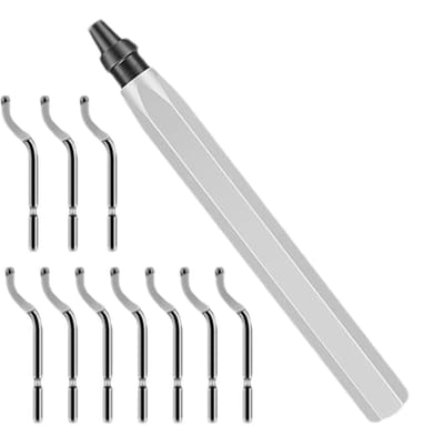 Ontbraamgereedschap Set - Randafwerker Frezen - Metaal Bewerken - Ergonomische Handgreep - 10 Extra Frezen - Wit