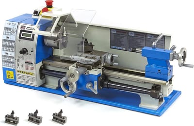 HBM 210 Vario Metaaldraaibank met HBM A0 Snelwisselhouder