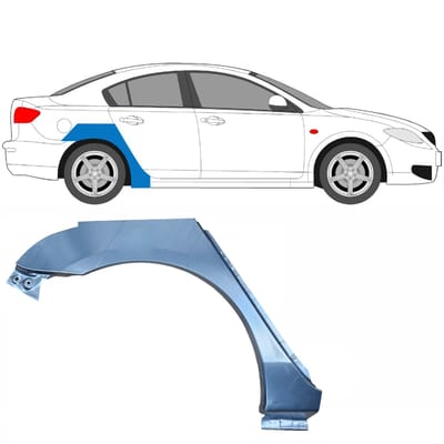 Reparatiepaneel achterspatbord voor Mazda 3 2003-2009 / Rechts