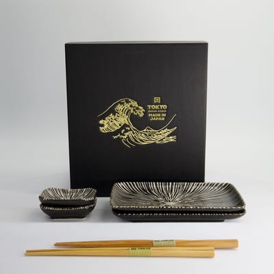 Tokyo Design Studio - Brown Tokusa - Sushi Giftset - 6-delig - Porselein