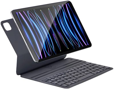 CaseMania Rugged Case hoesje geschikt voor Apple iPad Air 11 inch (M2-M4) - Effen Donkergrijs - Kunstleer