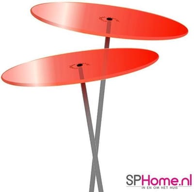Cazador Del Sol Zonnevangers - tuin decoratie voor buiten - Ø150mm x 120cm Rood Set2