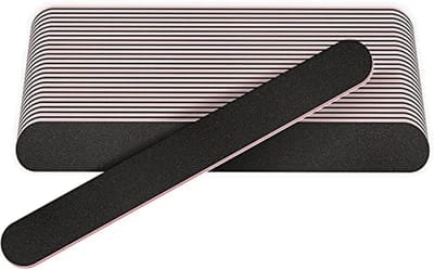 Professionele Dubbelzijdige Nagelvijlen Set - 12 Stuks 100/180 Grit voor Natuurlijke en Valse Nagels