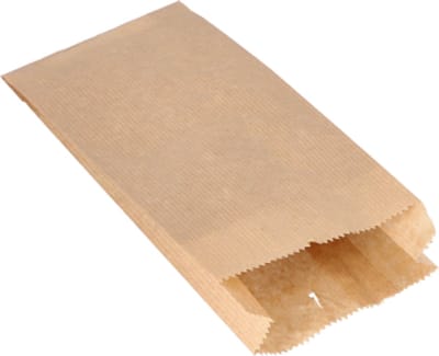 1x 1000 Papieren zakken aaneengeregen Papier (kraft) 21 cm x 10 cm x 5 cm bruin inhoud 05 kg