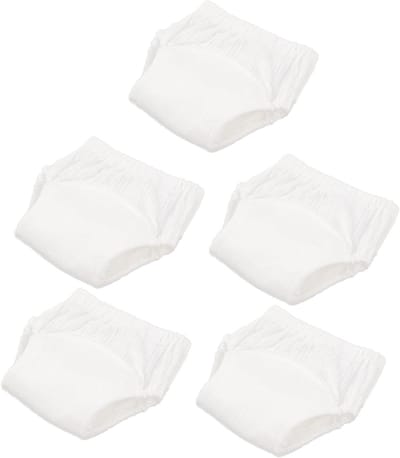 Oefenbroekjes Baby - Potty Training - Zindelijkheidstraining - Wasbaar Katoen - 5 Stuks - Wit
