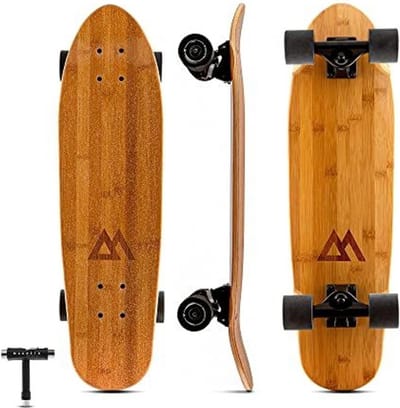 Cruiser Skateboard Compleet - 27,5 Inch Short Board met Canadees Esdoornhout Dek - Voor Kinderen, Tieners en Volwassenen