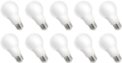 Spectrum LED Lamp E27 9W - 230V - 840 Lumen - 6000K Koud wit - Helder daglicht - Energiezuinig - 10 stuks