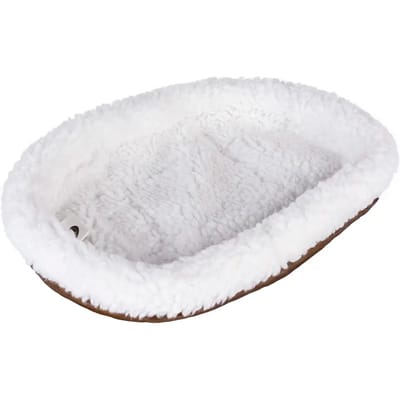 Duvoplus - Knaagdier - Mand Ovaal Schapenvacht 32x24CM wit/blauw