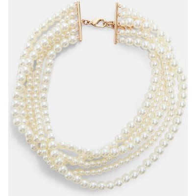 Stradivarius Parelchoker  Goud OS