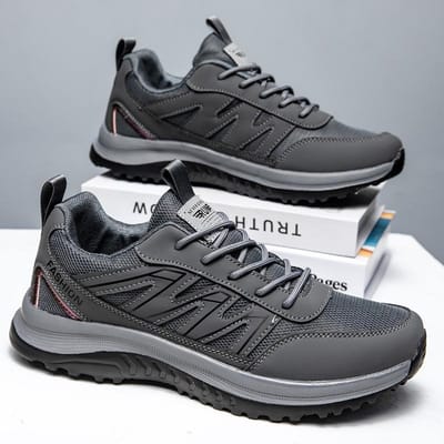 Nieuwe Herenschoenen Lente Lichtgewicht Sneaker Zwart Wandelschoenen Zachte Zool Schoenen Heren- en Dames Casual Schoenen 44 gray
