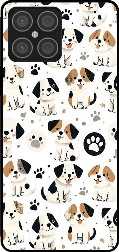 Smartphonica Telefoonhoesje Geschikt voor Huawei Honor X8 4G met honden opdruk - TPU backcover case dog design geschikt voor Huawei Honor X8