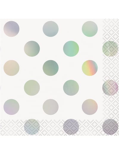 Servetten - Iridescent Dots 16 stuks