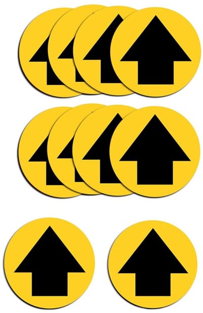 Dailygoods- Vloersticker 10 Stuks - Zelfklevend - Antislip - Waterdicht - UV-bestendig - 30 x 30 cm - Vloerbord