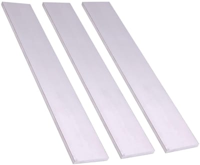 Aluminium Platen - Metaal Strips - Metaalbewerking - Hoge Corrosiebestendigheid - 6 mm x 50 mm x 305 mm - Zilverkleurig