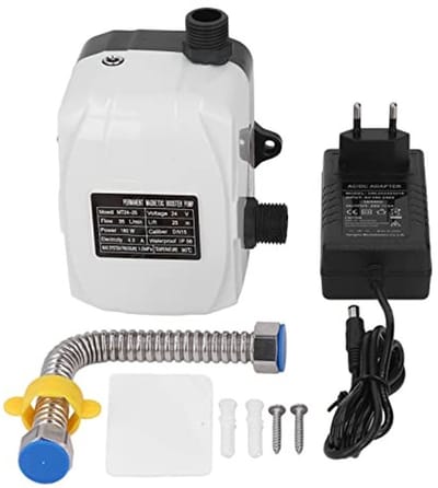 Dailygoods- Waterpomp Automatisch - Mini Douchepomp - Hoge Slag - 180 W - DC24V - Energiebesparend - Stil en Efficiënt - Drukpomp