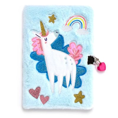 Dagboek - Unicorn/Eenhoorn Magic - Afsluitbaar Notitieboekje Hangslot - A5 Gelineerd/80p - 22,5x16cm