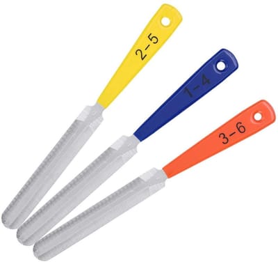 Dailygoody - Notenvijlset voor Gitaar - Fretvijlmoer en Trekker - Ideaal voor Gitaarreparatie - 3 Stuks - Geschikt voor Snaarinstrumenten