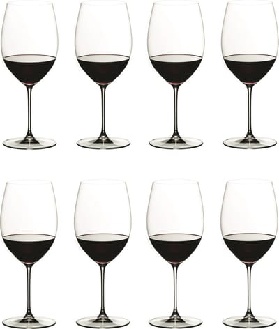 Riedel Rode Wijnglazen Veritas - Cabernet / Merlot - 709 ml - Pay 6 Get 8