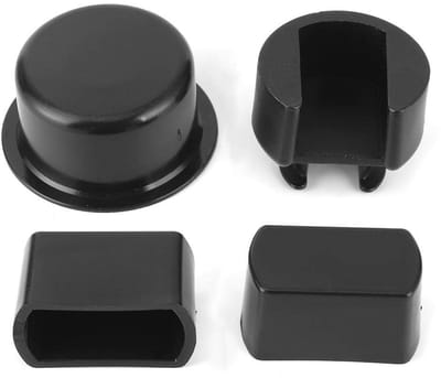 Dailygoods- Achterdeur Scharnier Kit - 4 Stuks - Scharnier Pivot Bus - Kunststof - Compatibel met F450 - OEM 38641 - Zwart - Scharnierkit