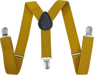 Fako Fashion - Kinder Bretels - Kinderbretels - Effen - 65cm - Goudkleurig