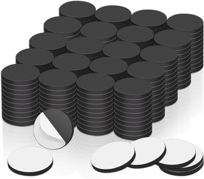 Krachtige Zelfklevende Magneten, Set van 150 Stuks, 20 x 2 mm, Ideaal voor Foto's, Whiteboards en Magnetische Borden