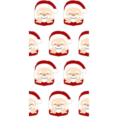 Papieren zakdoekjes "Hello Santa"