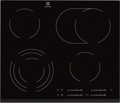 Electrolux EHF6547FXK kookplaat Zwart Ingebouwd 4 zone(s)