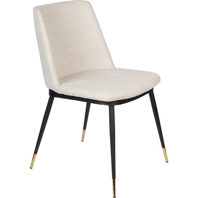 Eetkamerstoel Beige Stof - 63x49,6x80cm - Lionel - Giga Meubel