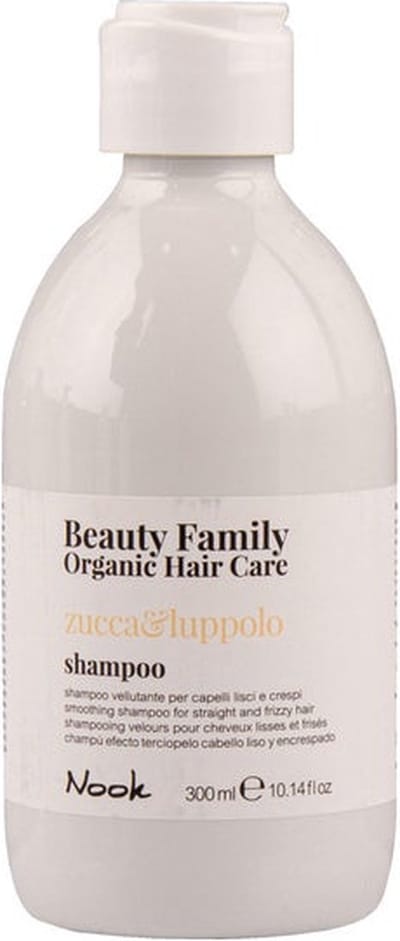 Nook Beauty Family Organic Hair Care Zucca&Luppolo Shampoo 300ml - Smoothing shampoo for straight and fuzzy hair