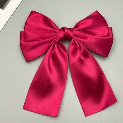 Dubbele Lint Strik Haarspeld Duckbill Clip Premium Gevoel Veelzijdig Satijn Achterhoofd Vrouwelijke Haarspeld Haaraccessoires 1PCS