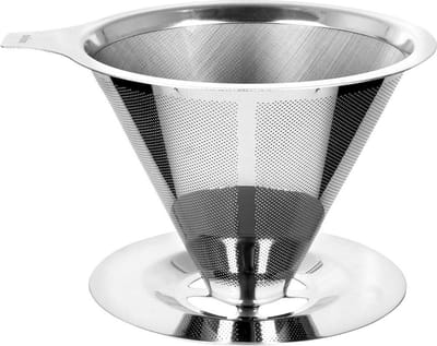 Dripper Edelstaal 10 cm - Koffiefilter - Filter voor Koffie