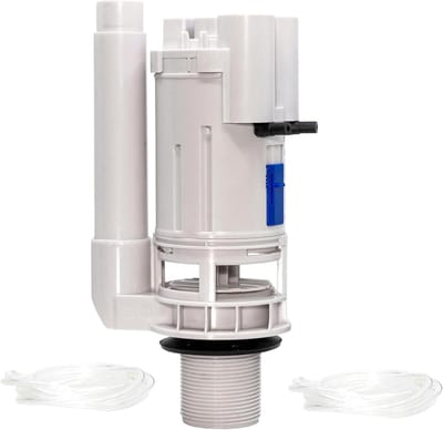 Dubbele Spoelklep - Pneumatische Klep - Toilet Reparatie - Eenvoudige Installatie - 1.5 Inch - Wit