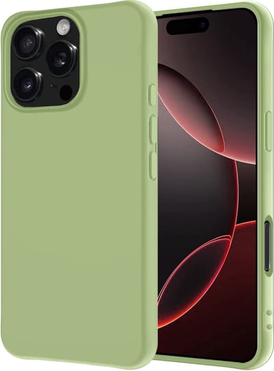 Hoesje - Geschikt voor Apple iPhone 16 Pro - Sterk & Shockproof - Hoes Cover - Siliconen Case - Groen