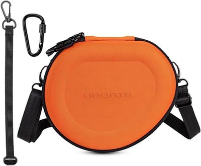 Hoofdtelefoon Opbergtas - Beschermhoes Headset - Veilig Vervoeren - Dubbellaagse Schokabsorptie - 185 x 150 x 60 mm - Oranje