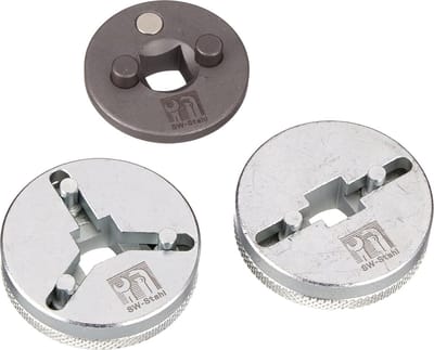 SW-Stahl 01461L Universele remzuiger-draaiadapter 3-delig I Remzuiger-resetset I Universele resettool I voor links- en rechtsdraaiende spindels I