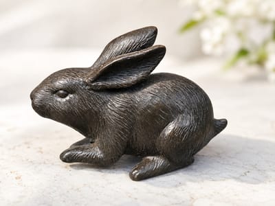 Memories Rouwcollectie - Urn - Mini-urn - Konijn in brons