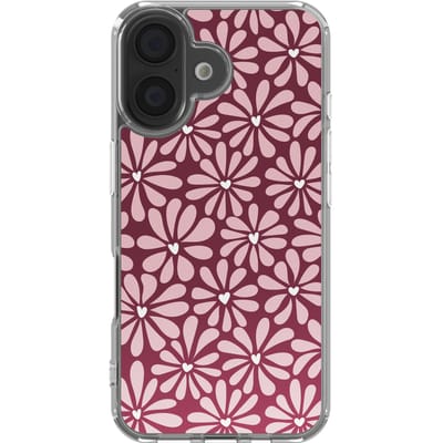 imoshion Hoesje - Geschikt voor Apple iPhone 16 - Design hoesje - Bloom Love Blush