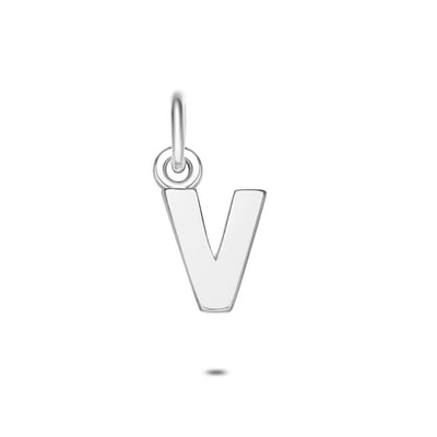 Twice As Nice Hanger in zilver, letter V