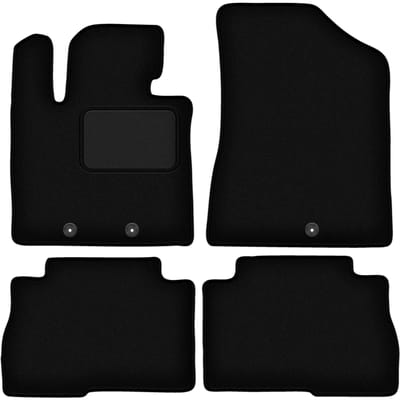 Wielganizator WLG-CARLUX - Autovloermatten - Zwart - Welkomat Kia Sorento II FL (2012-2014)
