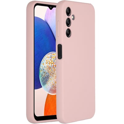 Accezz Hoesje - Geschikt voor Samsung Galaxy A14 (5G) - Liquid Silicone Backcover - Roze