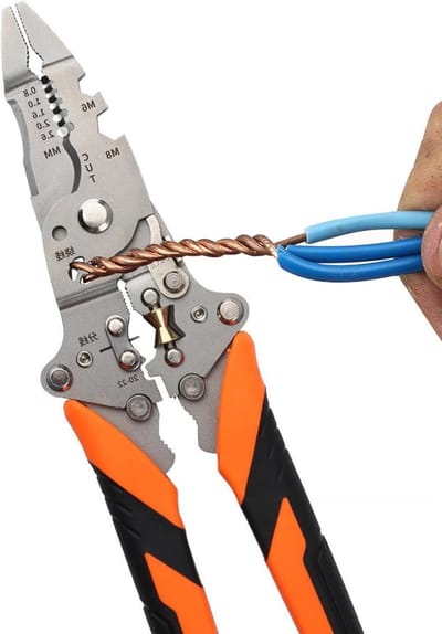 Opvouwbare draadstripper - Multifunctioneel gereedschap - Draadbewerking - 14 Functies - 21 cm - Enkel kenmerk
