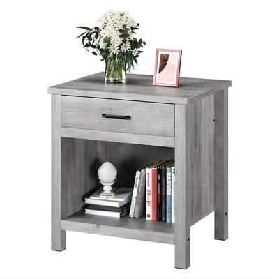 Nachtkastje Modern - Voor Slaapkamer, Kinderkamer & Woonkamer - Met Opberglade - Houten Bijzettafel