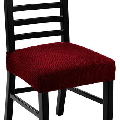Jacquard Stoelzithoezen Afneembaar Wasbaar Stofdicht Stretch Spandex Eetkamer Gestoffeerde Stoelkussen Slipcovers brown