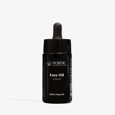 Nordic Cosmetics© - CBD Gezichtsolie 300mg - Argan & Jojoba - Voor Doffe Huid, Roodheid & Onzuiverheden - Herstelt Huidbalans - Vegan - Alle Huidtypes