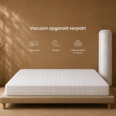 Ada Sleep Premium Matras 140x200 – 20 cm – Aircell Koudschuim Matras - Orthopedisch - Afritsbaar en wasbaar hoes - Anti-Allergisch - Gemiddelde Stevigheid - CertiPUR® en Okoetex gecertificeerd